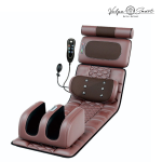 Saltea de Masaj Shiatsu 9 Programe, Încălzire, Vibrații & Masaj pentru Gât, Spate și Picioare – Piele Premium, Telecomandă | ValpaSmart