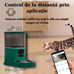 Hranitor Automat Wireless cu Cameră Dublă pentru Animăluțe (Câini și Pisici) - imagine 2