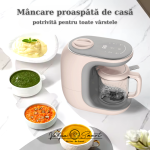 Aparat 8‑în‑1 pentru preparat mâncare bebeluși – aburire, blendare, sterilizare, auto‑curățare | ValpaSmart - imagine 5