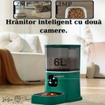 Hranitor Automat Wireless cu Cameră Dublă pentru Animăluțe (Câini și Pisici) - imagine 3