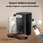 Hranitor automat inteligent cu wireless, cameră video HD și alimentare duală - imagine 4