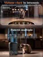 Hranitor automat inteligent cu wireless, cameră video HD și alimentare duală - imagine 4