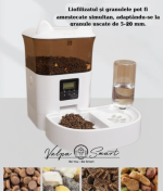 Hranitor și Adăpător Automat pentru Animale – Programabil, Cu Încărcare Duală, 4L (Hrană) + 1.5L (Apă) - imagine 5