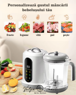 Aparat Preparare Mâncare Bebeluși 8-în-1 – Gătire & Mixare Automată - imagine 8
