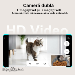 Hranitor Automat Wireless cu Cameră Dublă pentru Animăluțe (Câini și Pisici) - imagine 4