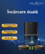 Hranitor automat inteligent cu wireless, cameră video HD și alimentare duală - imagine 5