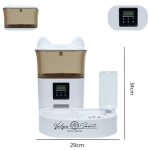 Hranitor și Adăpător Automat pentru Animale – Programabil, Cu Încărcare Duală, 4L (Hrană) + 1.5L (Apă) - imagine 7