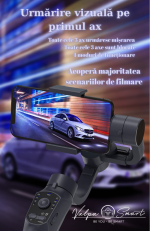 Stabilizator Gimbal 3 Axe Profesional pentru Smartphone – Filmări Fluide, Moduri Cinematografice, Autonomie 10h, Control prin Aplicație | ValpaSmart - imagine 3