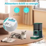 Hranitor Automat Wireless cu Cameră Dublă pentru Animăluțe (Câini și Pisici) - imagine 6