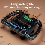 Aparat de Masaj Portabil Profesional cu 8 Bile și 99 Niveluri de Intensitate Ecran LCD - imagine 7