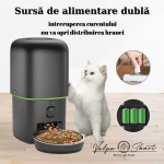 Hranitor automat inteligent cu wireless, cameră video HD și alimentare duală - imagine 2
