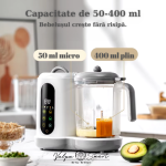 Aparat Preparare Mâncare Bebeluși 8-în-1 – Gătire & Mixare Automată - imagine 12