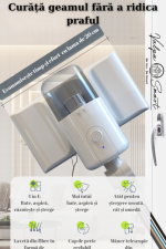 Aspirator Geamuri Wireless 3-in-1 – Curățare Fără Urme, Cap Flexibil 180°, Mâner Telescopic 133 cm, Ideal pentru Geamuri, Oglinzi, Pardoseli si Tavane| ValpaSmart - imagine 9