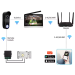 Videointerfon Inteligent Wi-Fi cu Cameră 160°, Control de pe Telefon și Deschidere Poartă – Model Premium IP55 - imagine 9