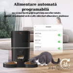 Hranitor automat inteligent cu wireless, cameră video HD și alimentare duală - imagine 10
