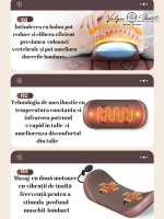 Saltea de Masaj Shiatsu 9 Programe, Încălzire, Vibrații & Masaj pentru Gât, Spate și Picioare – Piele Premium, Telecomandă | ValpaSmart - imagine 13