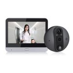 Vizor Electronic Smart cu WiFi 2.4G, Cameră HD 3MP, Ecran 4.3", Senzor PIR, Vedere pe Timp de Noapte, Audio Bidirecțional, Control Tuya, Înregistrare Foto/Video ValpaSmart