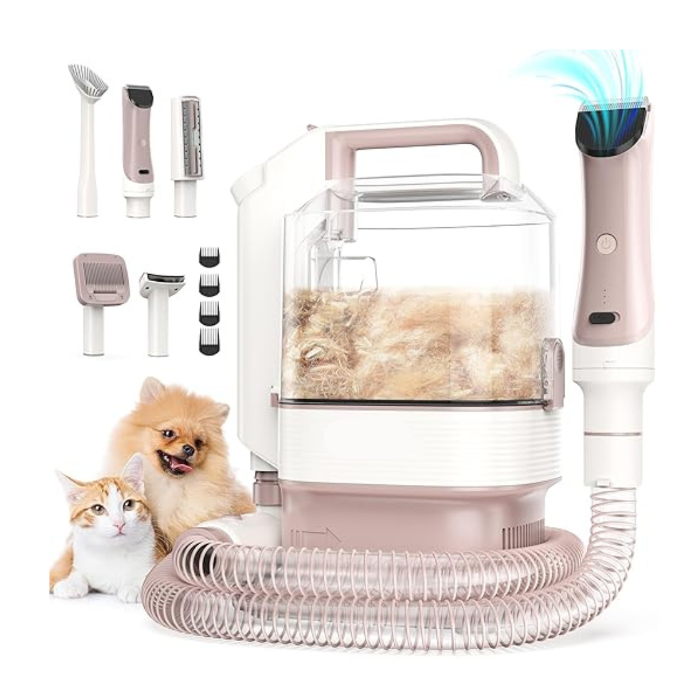 1profil Mașină de Tuns și Perie de Îngrijire cu Aspirator 5în1 pentru Animale și Textile | ValpaSmart - imagine 1