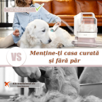 Mașină de Tuns și Perie de Îngrijire cu Aspirator 5în1 pentru Animale și Textile | ValpaSmart - imagine 4
