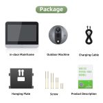 Vizor Electronic Smart cu WiFi 2.4G, Cameră HD 3MP, Ecran 4.3", Senzor PIR, Vedere pe Timp de Noapte, Audio Bidirecțional, Control Tuya, Înregistrare Foto/Video ValpaSmart - imagine 11