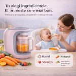 Aparat 8‑în‑1 pentru preparat mâncare bebeluși – aburire, blendare, sterilizare, auto‑curățare | ValpaSmart - imagine 8