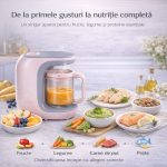 Aparat 8‑în‑1 pentru preparat mâncare bebeluși – aburire, blendare, sterilizare, auto‑curățare | ValpaSmart - imagine 4