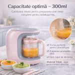 Aparat 8‑în‑1 pentru preparat mâncare bebeluși – aburire, blendare, sterilizare, auto‑curățare | ValpaSmart - imagine 6