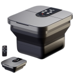 Găleată de Hidromasaj pentru Picioare cu Temperatură Constantă 38–48°C, Masaj Electric 3D Tai Chi, Bile Rotative, Telecomandă, Ecran Tactil LCD, Pliabilă