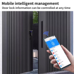 Yală Inteligentă de Exterior, Impermeabilă, cu Amprentă, Cod, Card, Cheie și Control din Aplicație, Autonomie 8–10 Luni, Instalare Fără Cabluri - imagine 3