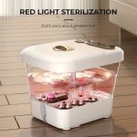 Găleată de Hidromasaj pentru Picioare cu Ecran Tactil, Masaj Automat 3D, Încălzire Apă PTC, Pliabilă - imagine 7