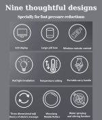 Găleată de Hidromasaj pentru Picioare cu Temperatură Constantă 38–48°C, Masaj Electric 3D Tai Chi, Bile Rotative, Telecomandă, Ecran Tactil LCD, Pliabilă - imagine 9