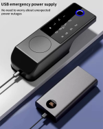 Yală Inteligentă de Exterior, Impermeabilă, cu Amprentă, Cod, Card, Cheie și Control din Aplicație, Autonomie 8–10 Luni, Instalare Fără Cabluri - imagine 8