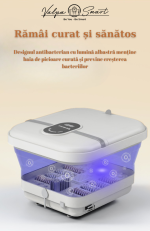 Aparat Hidromasaj Pliabil Pentru Picioare, Valpa Smart, Incalzire Automata, Bule de Aer, Lumina UV Pentru Sterilizare, 500W, Relaxeaza si Stimuleaza Circulatia Periferica a Talpilor - imagine 7