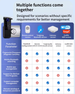 Yală Inteligentă de Exterior, Impermeabilă, cu Amprentă, Cod, Card, Cheie și Control din Aplicație, Autonomie 8–10 Luni, Instalare Fără Cabluri - imagine 13