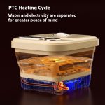 Găleată de Hidromasaj pentru Picioare cu Ecran Tactil, Masaj Automat 3D, Încălzire Apă PTC, Pliabilă - imagine 4