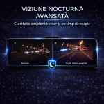 Camera Auto ValpaSmart Tip Oglinda 4K UHD + 1080P, Ecran IPS Touch 11.26”, Wireless CarPlay & Android Auto, WiFi, Dual Camera Fata/Spate, Senzor Sony IMX415, Night Vision WDR, Unghi 170°, Senzor G, Asistenta Parcare, FM Transmitter - imagine 5