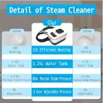 Aparat de curatat cu aburi, Valpa Smart, Rezervor 1250ml, Putere 1500W, Presiune 4Bar, Temperatura abur 105° - imagine 8