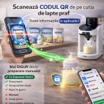 Espressor Lapte Praf pentru Bebelusi si Copii, Valpa Smart, Aplicatie Mobila, wi-fi, Setare personalizata a portiei, Temperatura Reglabila, Apa Calda, Autocuratare, Functionare Silentioasa,1,8 L, Alb - imagine 5