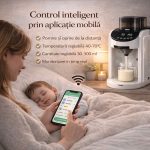 Espressor Lapte Praf pentru Bebelusi si Copii, Valpa Smart, Aplicatie Mobila, wi-fi, Setare personalizata a portiei, Temperatura Reglabila, Apa Calda, Autocuratare, Functionare Silentioasa,1,8 L, Alb - imagine 8